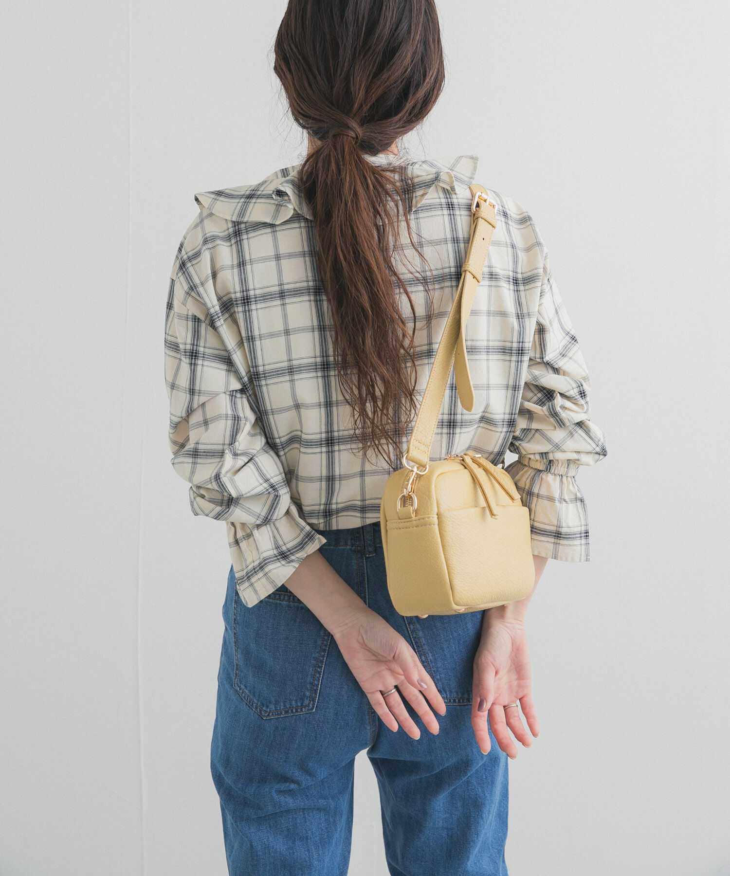 URBAN RESEARCH DOORS「チェックフリルブラウス」|シャツ・ブラウス|