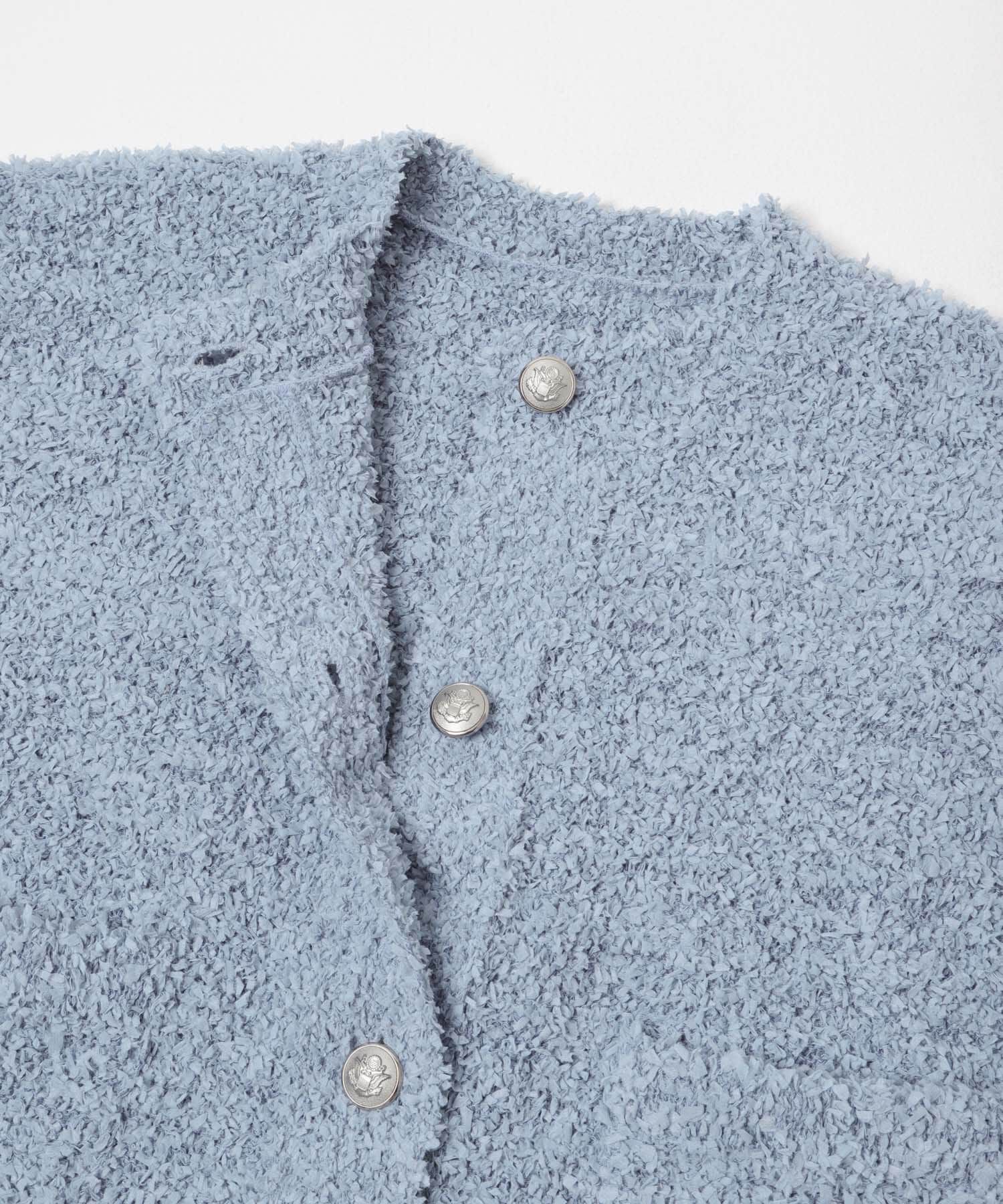 URBAN RESEARCH ROSSO「ニットツイードショートカーディガン」|カーディガン|