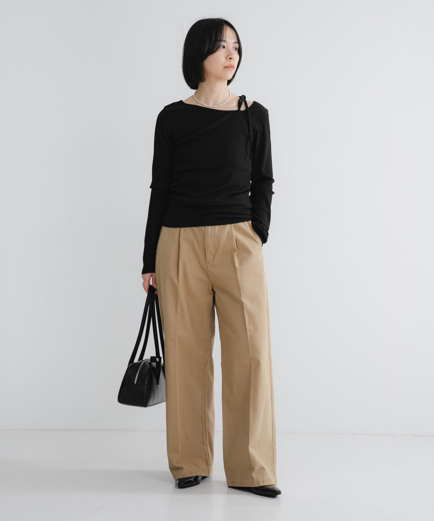 URBAN RESEARCH「カットアウトリボントップス」|Tシャツ・カットソー|