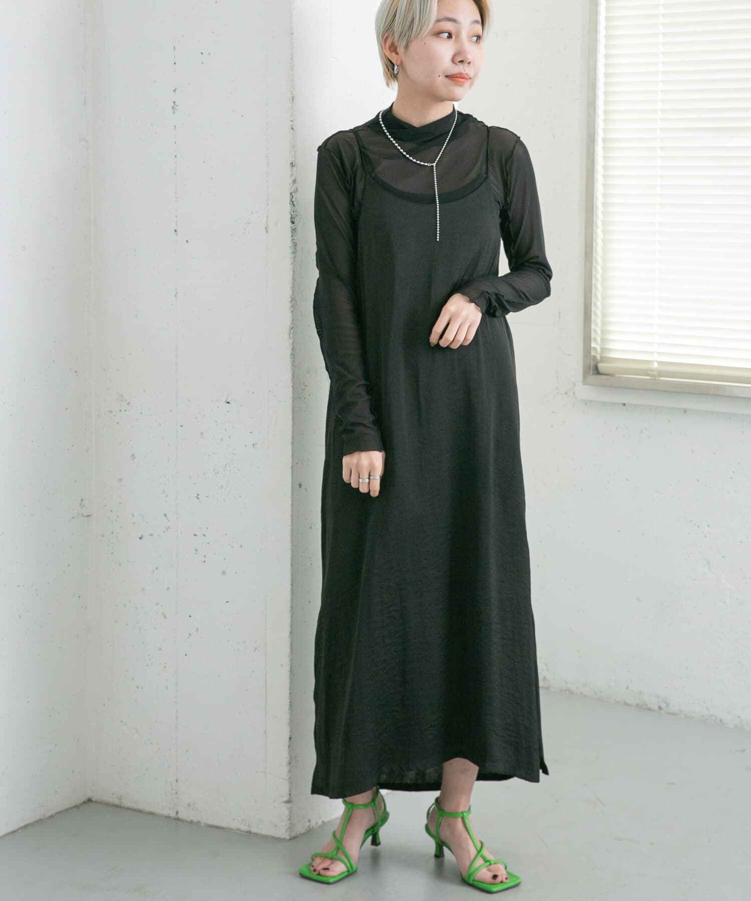  「チュールセットキャミワンピース」|ワンピース|