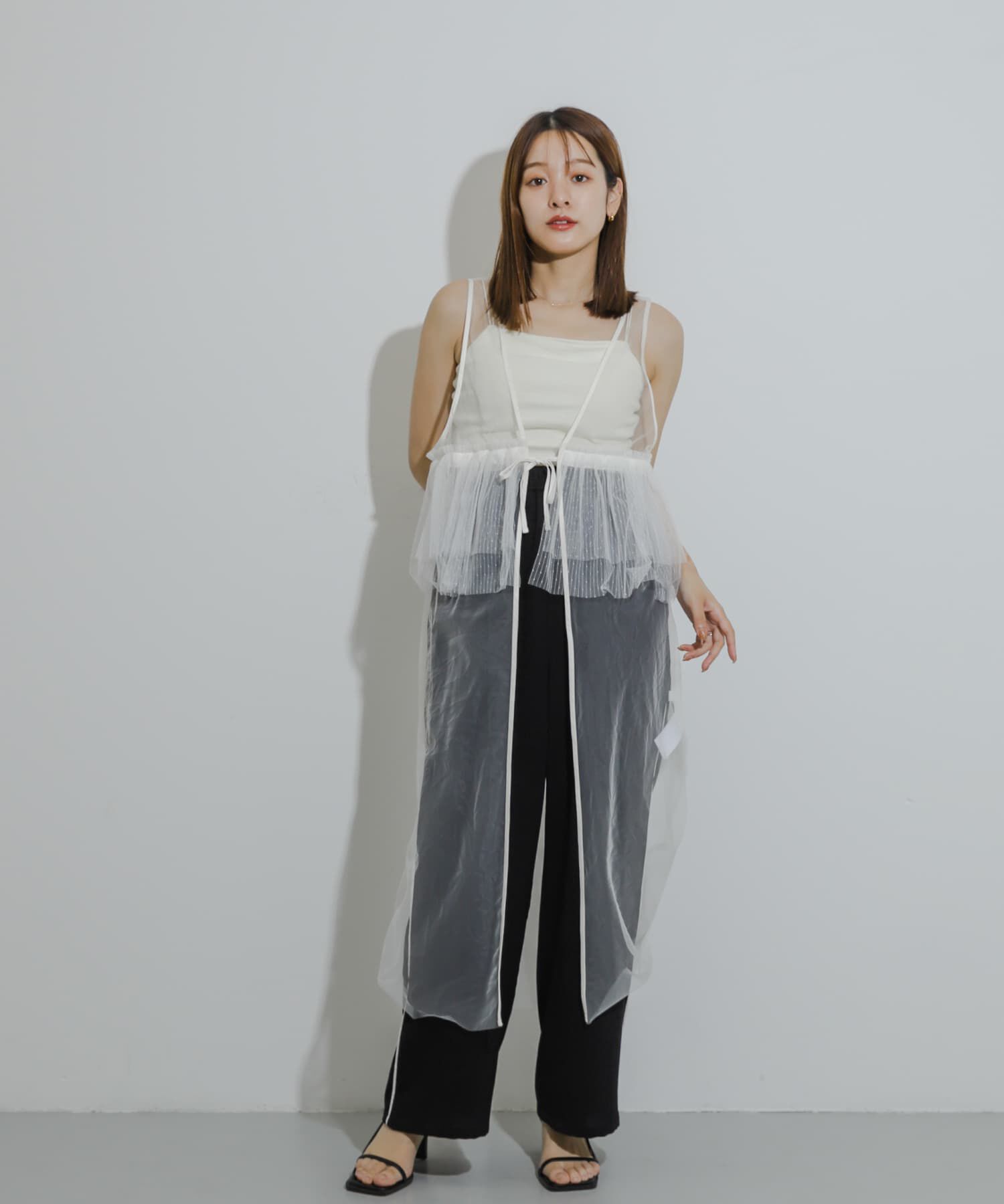 SENSE OF PLACE by URBAN RESEARCH「ウエストフリルチュールワンピース」|ワンピース|