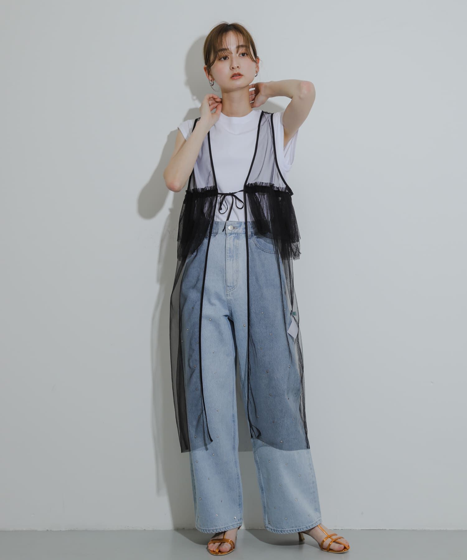 SENSE OF PLACE by URBAN RESEARCH「ウエストフリルチュールワンピース」|ワンピース|