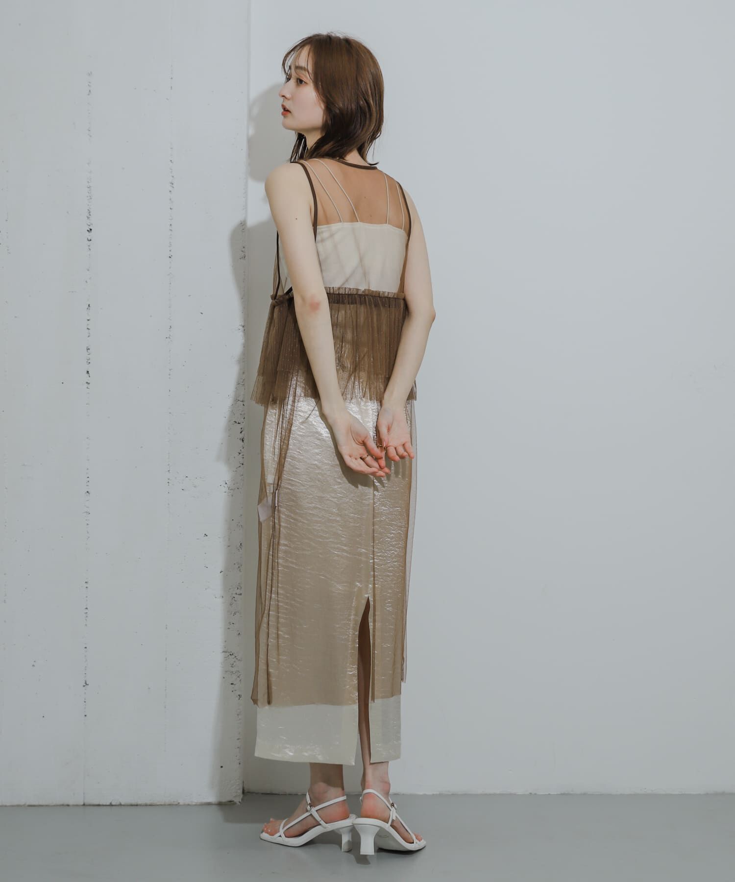 SENSE OF PLACE by URBAN RESEARCH「ウエストフリルチュールワンピース」|ワンピース|