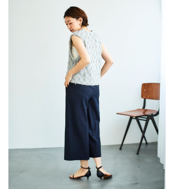 le.coeur blanc「リネンライクワイドクロップドパンツ」|その他|