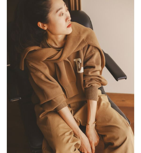  「《手洗い可能》サガラ刺繍クループルオーバー」|ニット・セーター|