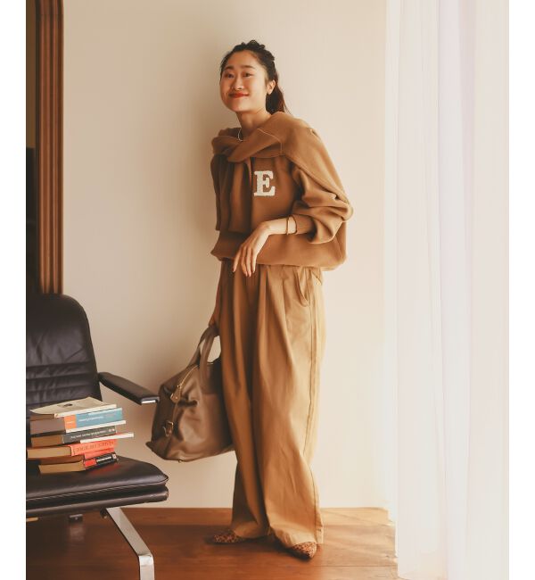  「《手洗い可能》サガラ刺繍クループルオーバー」|ニット・セーター|