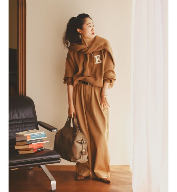  「《手洗い可能》サガラ刺繍クループルオーバー」|ニット・セーター|