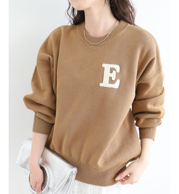  「《手洗い可能》サガラ刺繍クループルオーバー」|ニット・セーター|