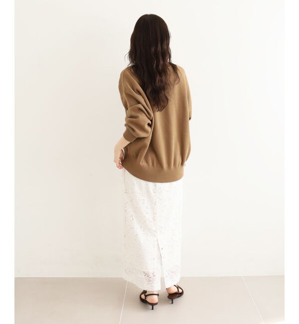  「《手洗い可能》サガラ刺繍クループルオーバー」|ニット・セーター|