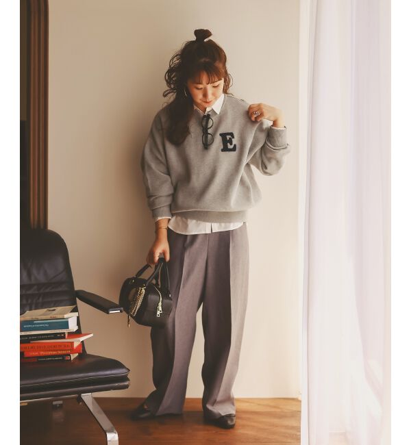  「《手洗い可能》サガラ刺繍クループルオーバー」|ニット・セーター|