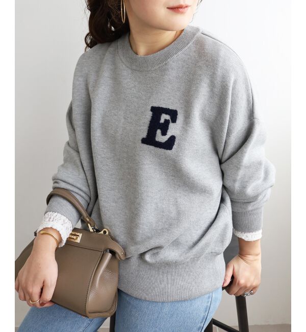  「《手洗い可能》サガラ刺繍クループルオーバー」|ニット・セーター|