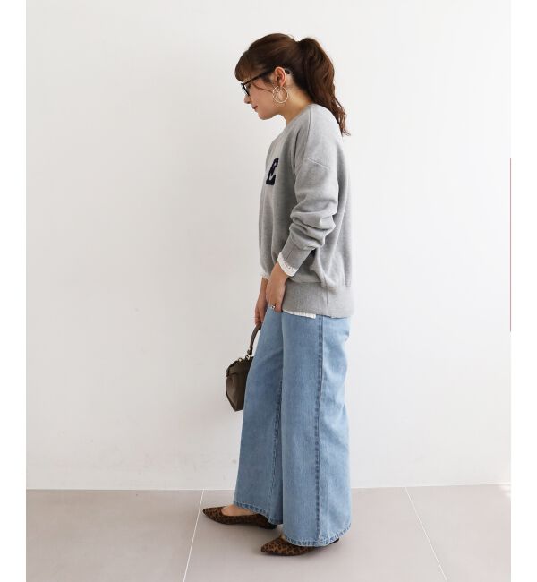  「《手洗い可能》サガラ刺繍クループルオーバー」|ニット・セーター|