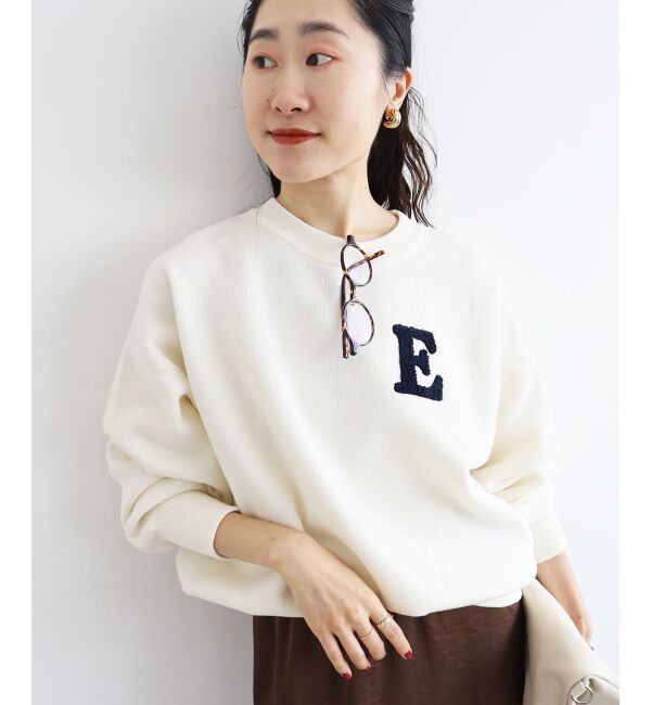  「《手洗い可能》サガラ刺繍クループルオーバー」|ニット・セーター|