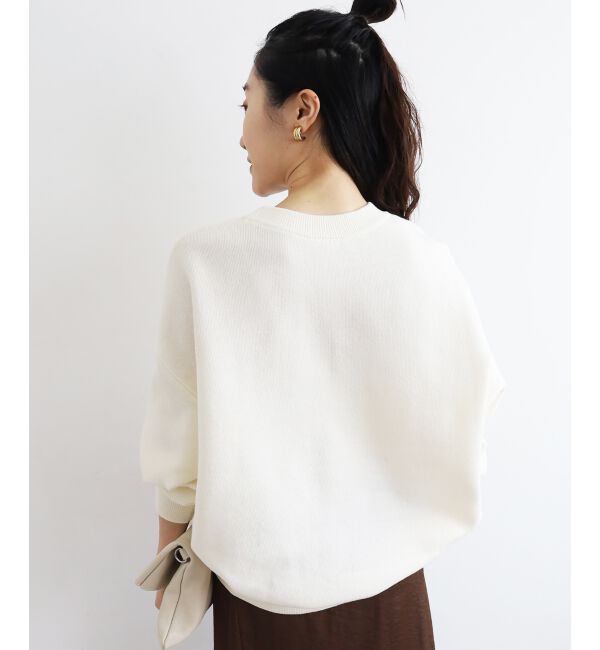  「《手洗い可能》サガラ刺繍クループルオーバー」|ニット・セーター|