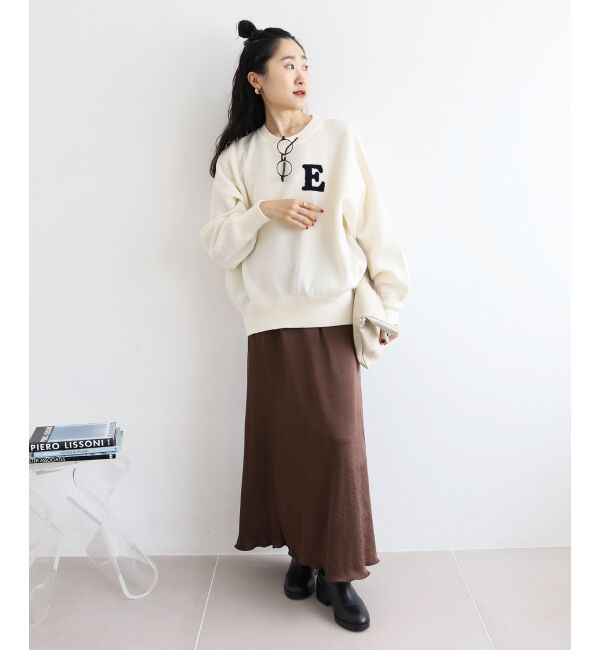  「《手洗い可能》サガラ刺繍クループルオーバー」|ニット・セーター|