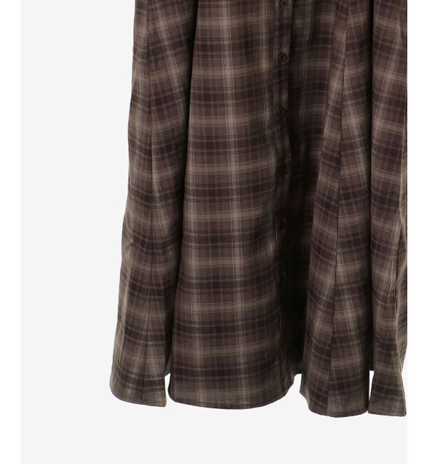  「サイドレースアップシャツワンピース」|ワンピース|