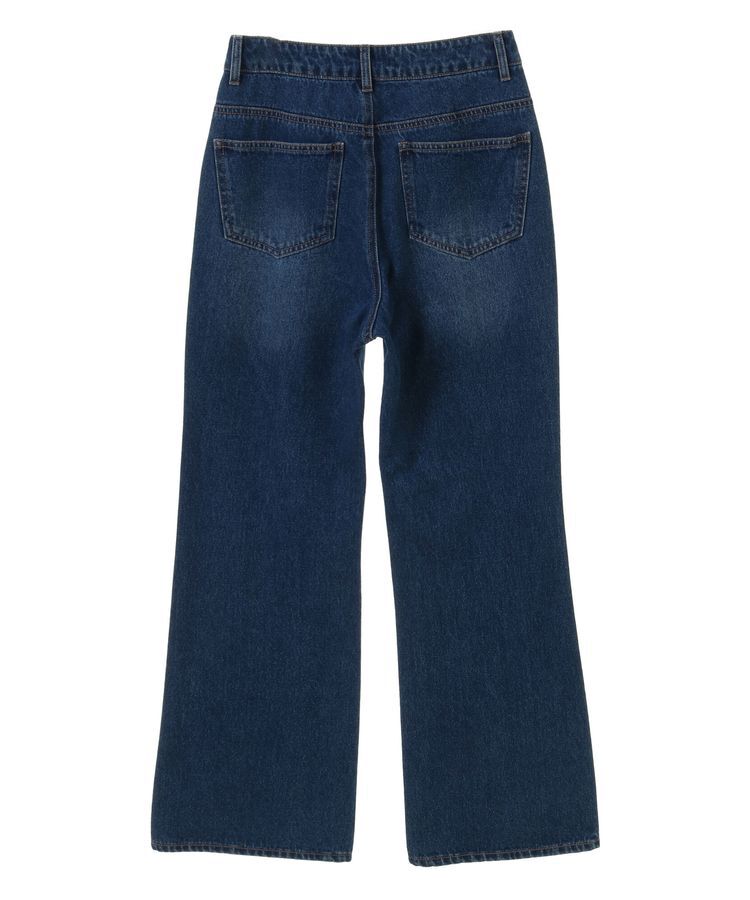 earth music&ecology「ラインストーンフレアーデニムPT」|デニム|