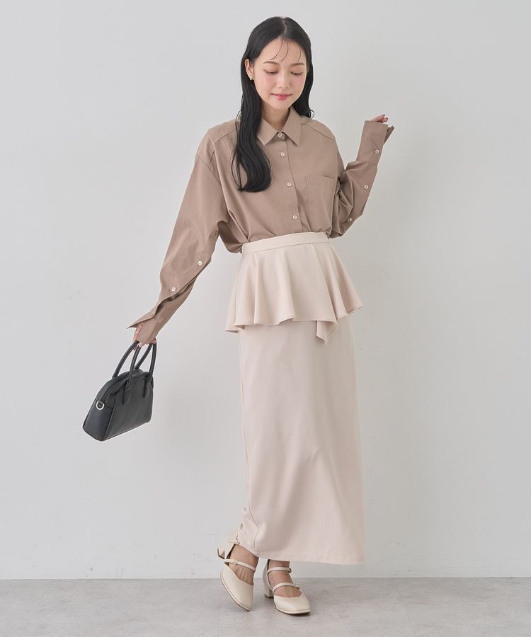 earth music&ecology「ペプラムスカート」|タイト|