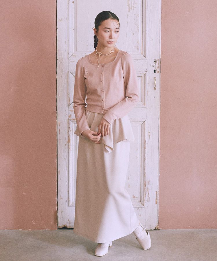 earth music&ecology「ペプラムスカート」|タイト|