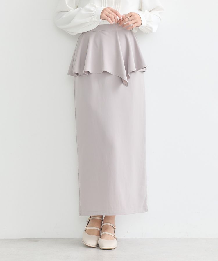 earth music&ecology「ペプラムスカート」|タイト|