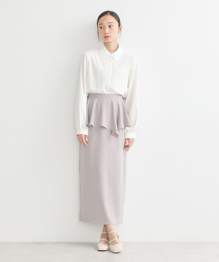 earth music&ecology「ペプラムスカート」|タイト|