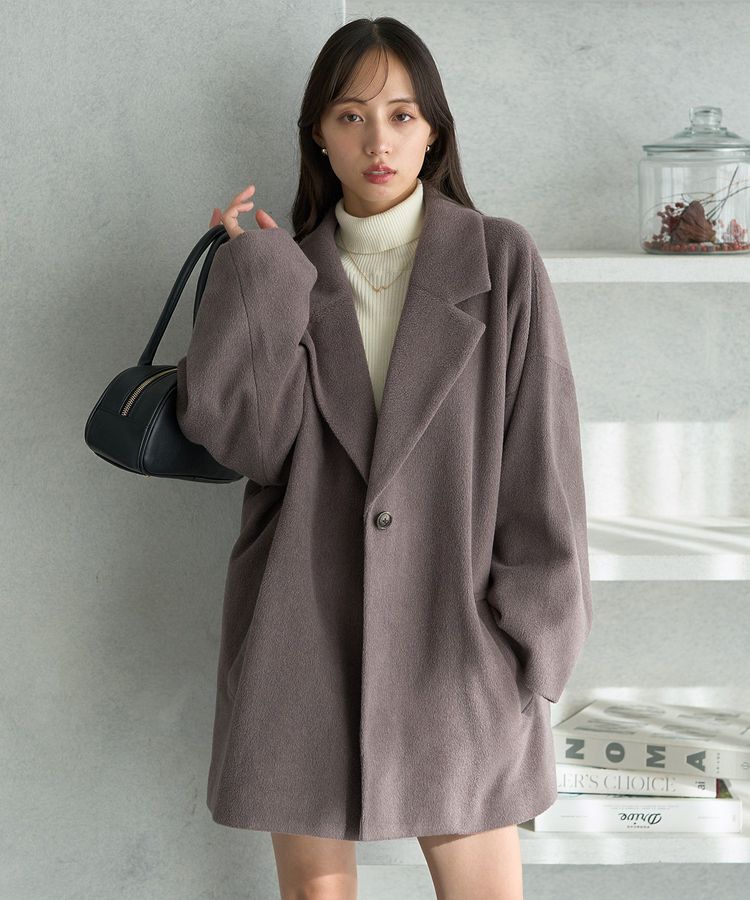 earth music&ecology「オーバーテーラードジャケット シャギー」|その他|