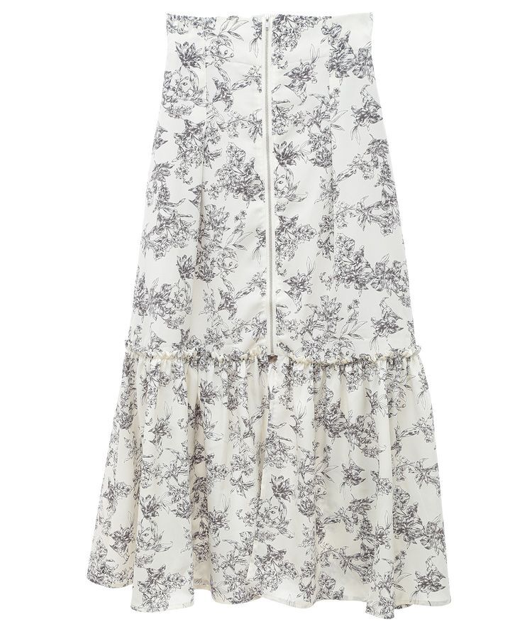 earth music&ecology「フロントZIPティアードスカート」|スカート|