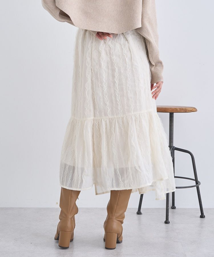 earth music&ecology「エンブロイダリーチュールティアードスカート」|スカート|