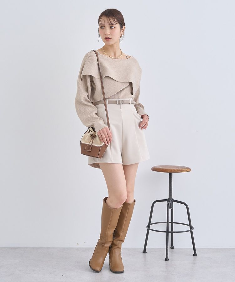 earth music&ecology「ベルト付きショートパンツ」|その他|