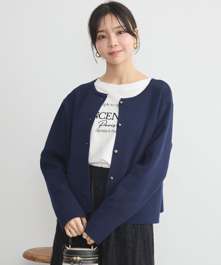 earth music&ecology「スポンディッシュポケット付きカーディガン」|カーディガン|