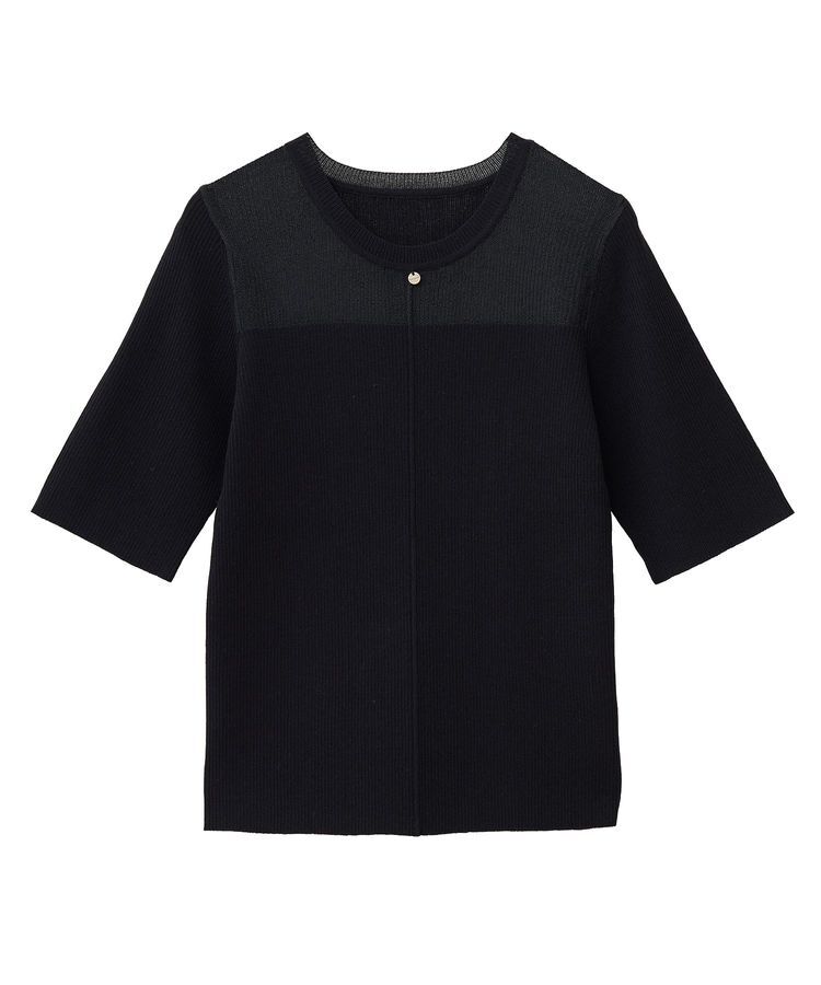 earth music&ecology「シアーヨークニットプルオーバー」|ニット・セーター|