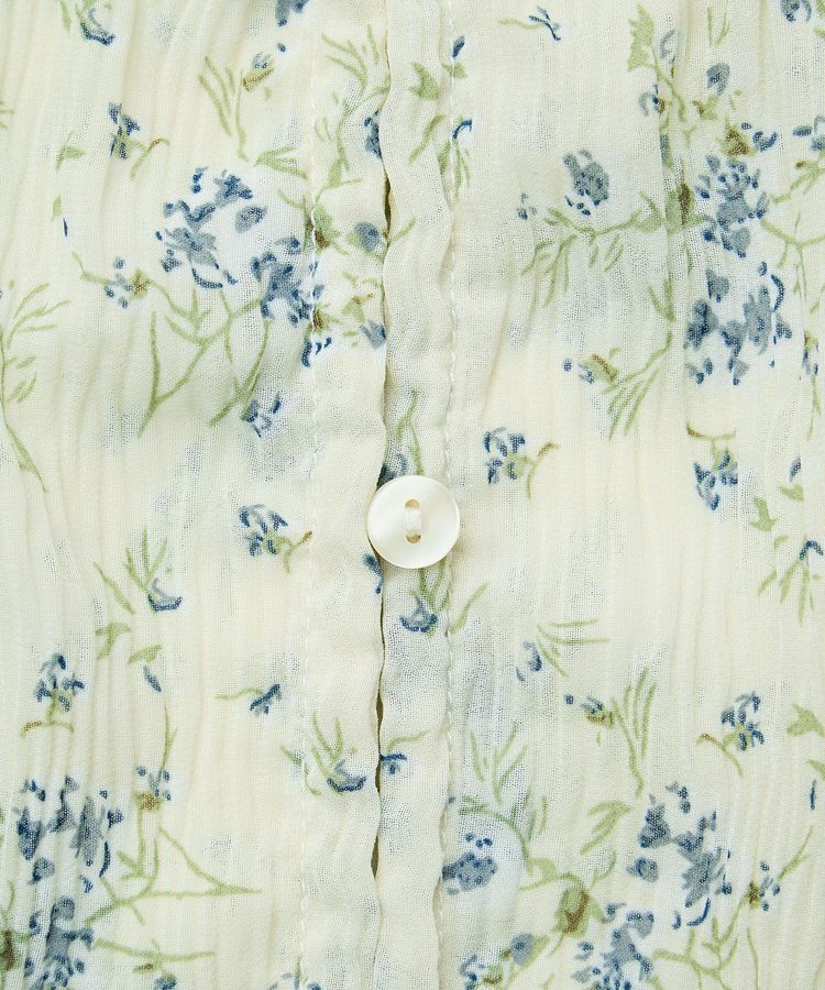 earth music&ecology「ナローリボンくしゅくしゅギャザーブラウス」|シャツ・ブラウス|