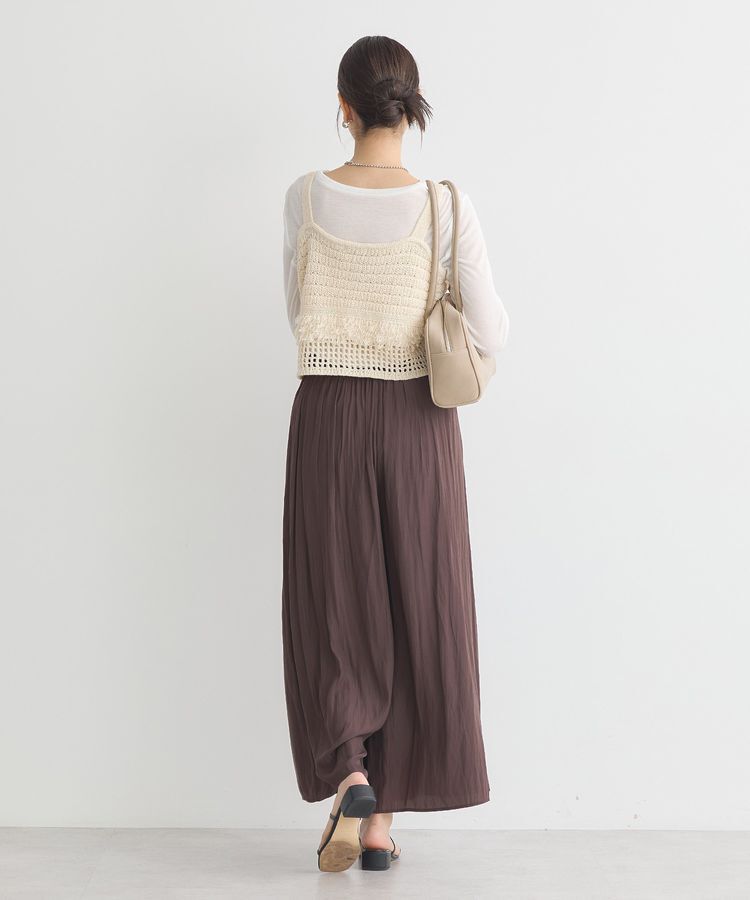 earth music&ecology「フリンジニットビスチェ」|ベスト・ジレ|