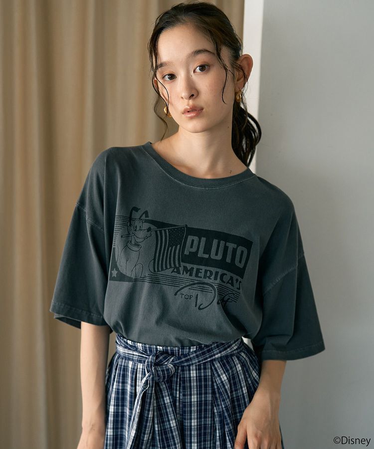 earth music&ecology「Pluto/プリントビッグTEE」|Tシャツ・カットソー|Charcoal Gray