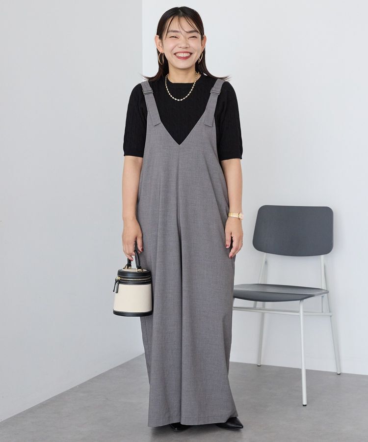 AMERICAN HOLIC「イージーケアVネックオールインワン」|オールインワン|