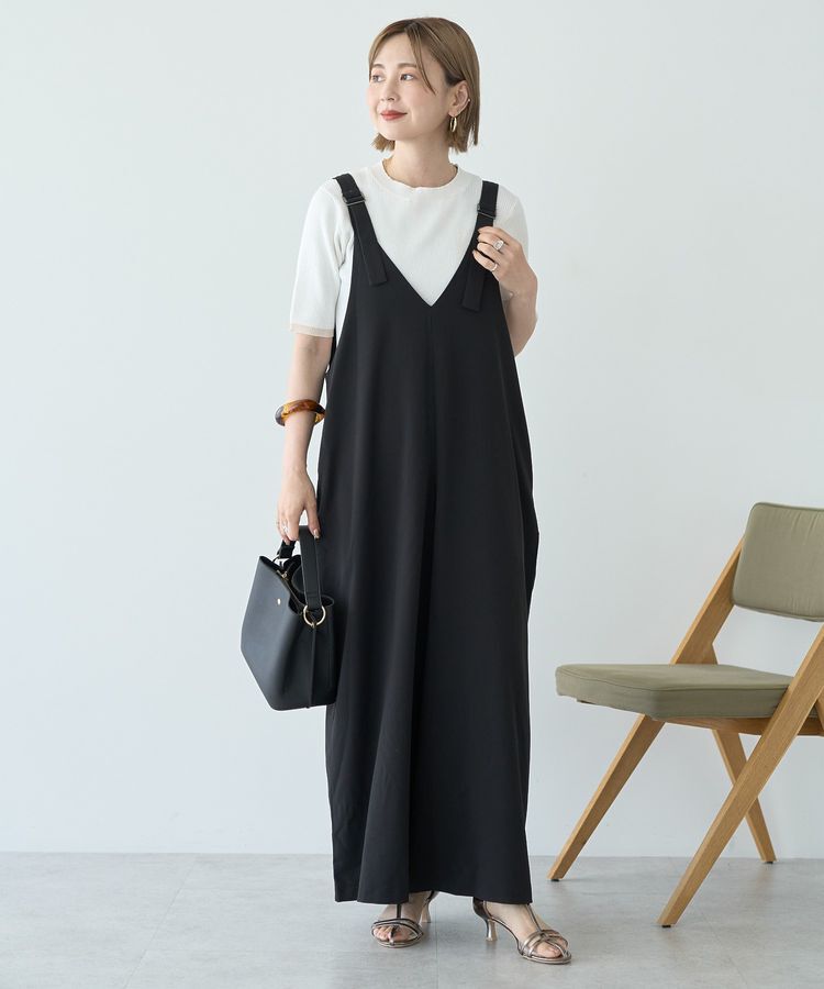 AMERICAN HOLIC「イージーケアVネックオールインワン」|オールインワン|