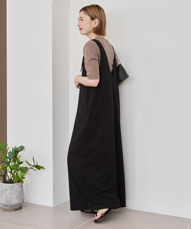 AMERICAN HOLIC「イージーケアVネックオールインワン」|オールインワン|