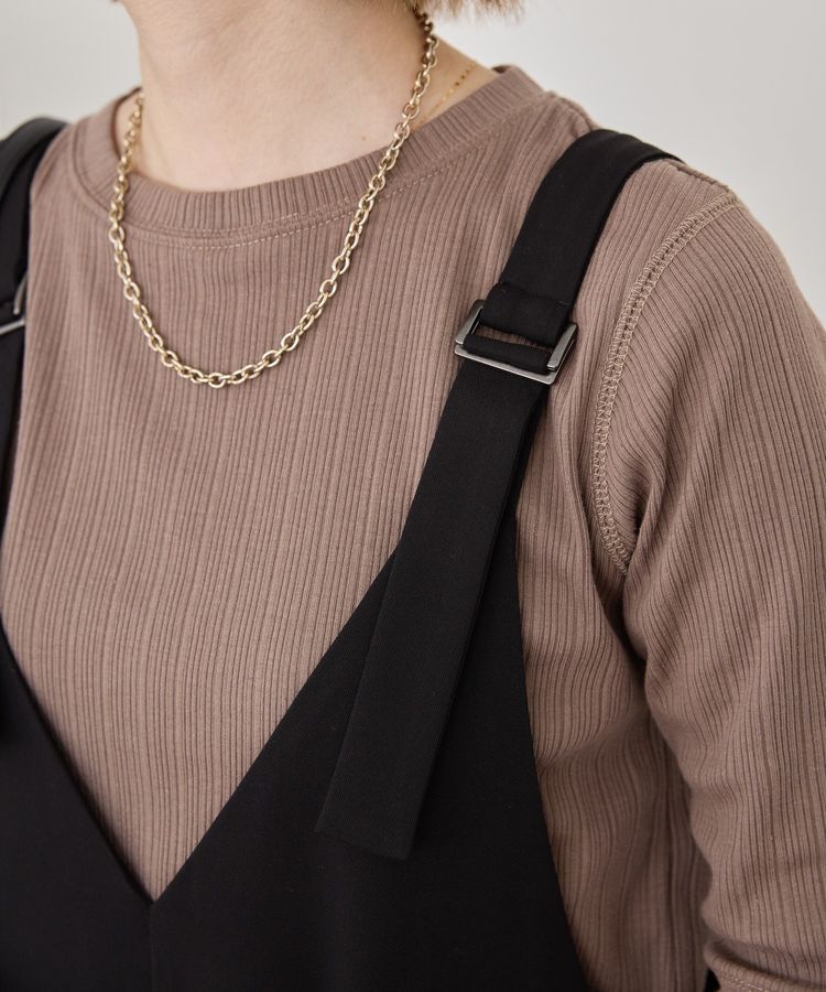 AMERICAN HOLIC「イージーケアVネックオールインワン」|オールインワン|