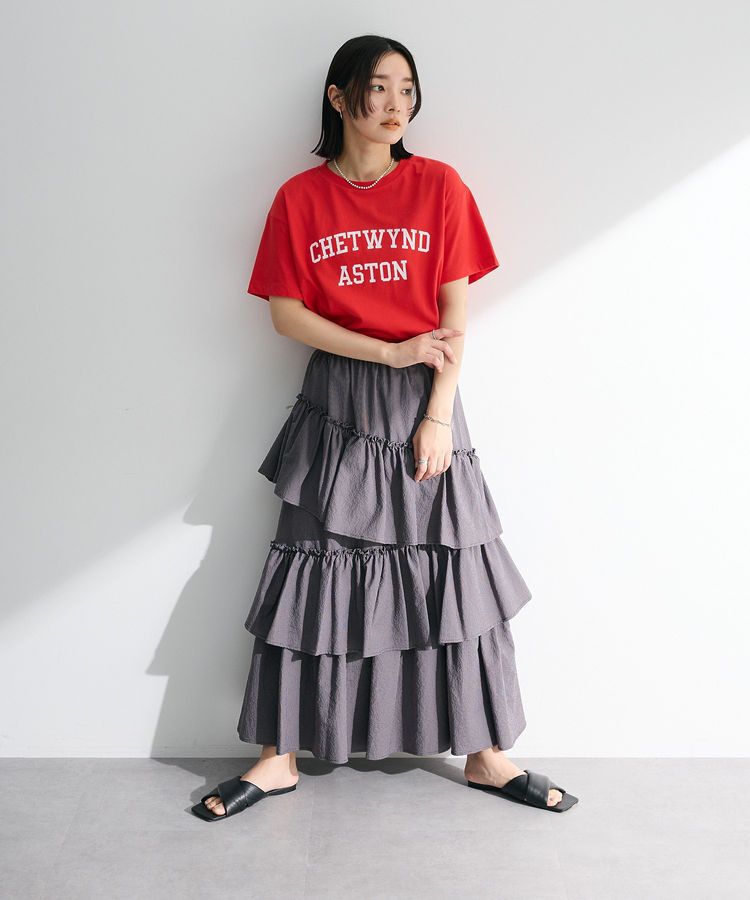 Green Parks「汗染み防止カレッジロゴボックスTシャツ」|Tシャツ・カットソー|