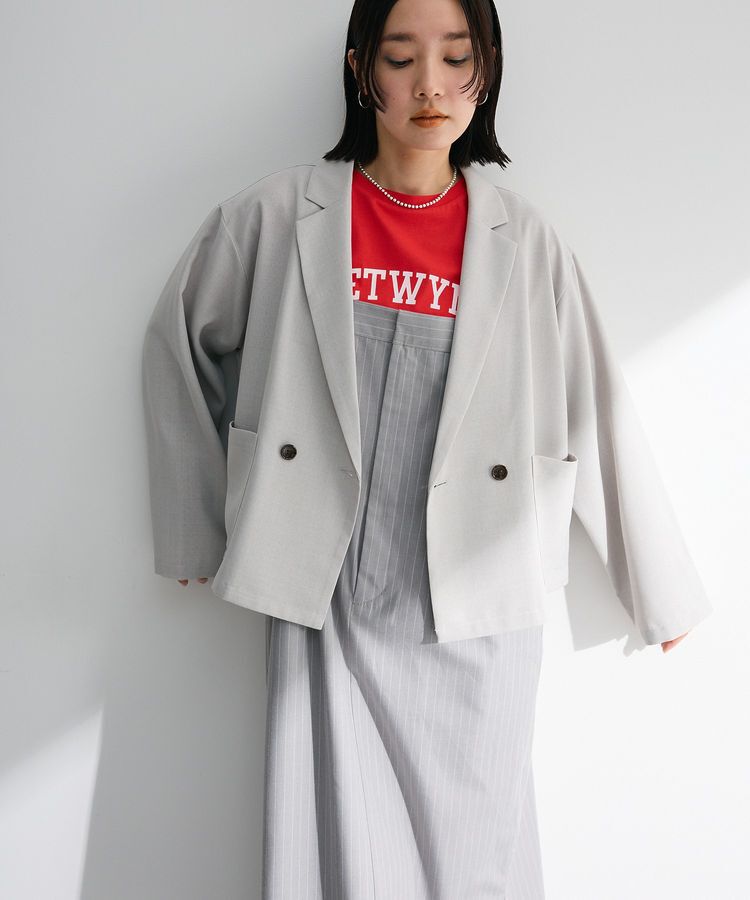 Green Parks「汗染み防止カレッジロゴボックスTシャツ」|Tシャツ・カットソー|