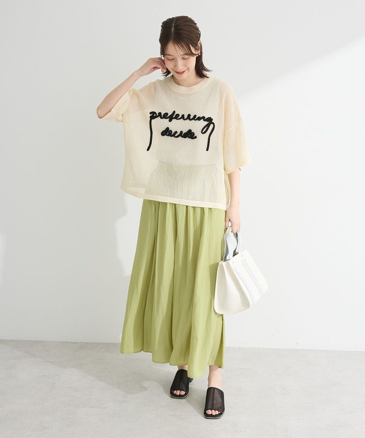 armonia「テープロゴ透かしニットプルオーバー」|Tシャツ・カットソー|