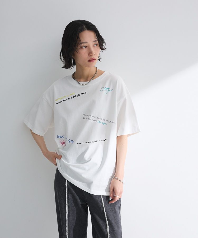 Green Parks「・ELENCARE DUE イロイロロゴptTEE」|Tシャツ・カットソー|Off White