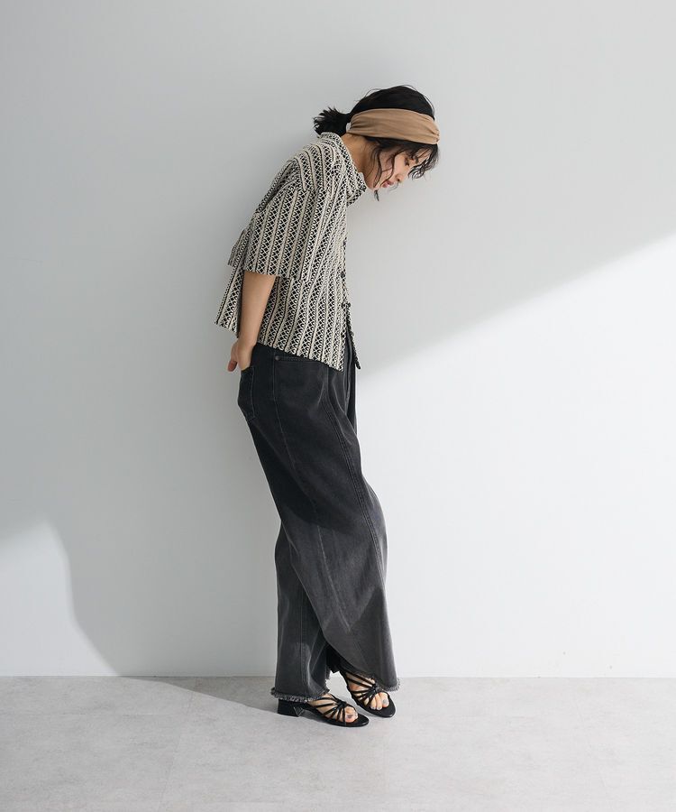 Green Parks「インド綿 衿付きレースシャツ」|シャツ・ブラウス|