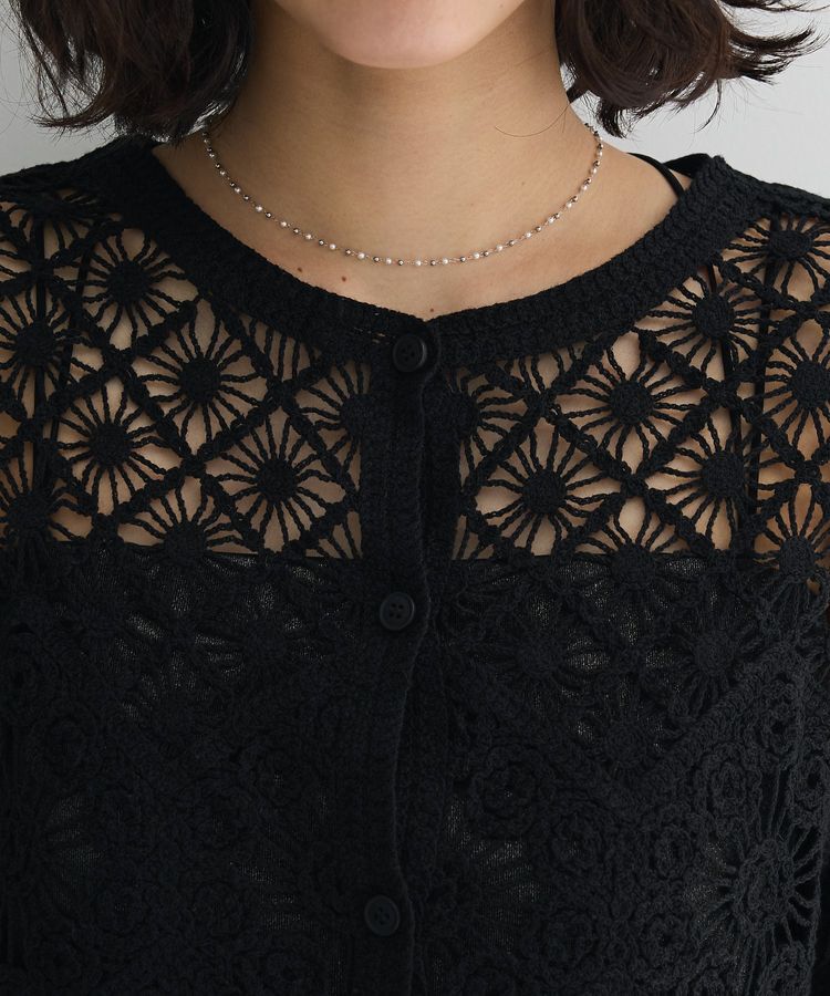 Green Parks「・SUGAR SPOON 2wayクロシェカーディガン」|カーディガン|