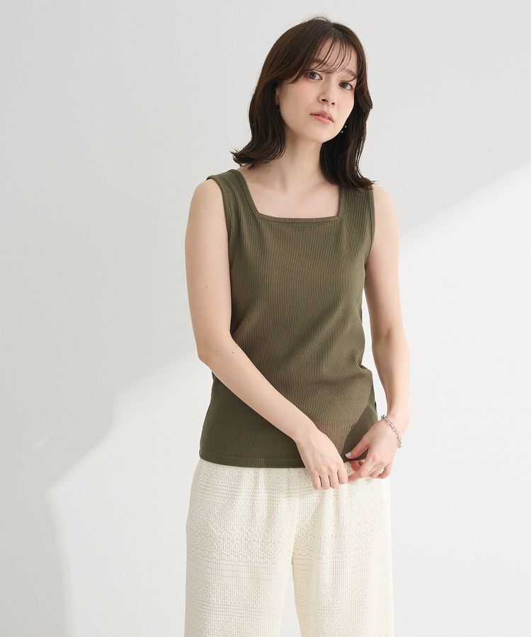 Green Parks「前後2WAY リブタンクトップⅡ」|インナー|