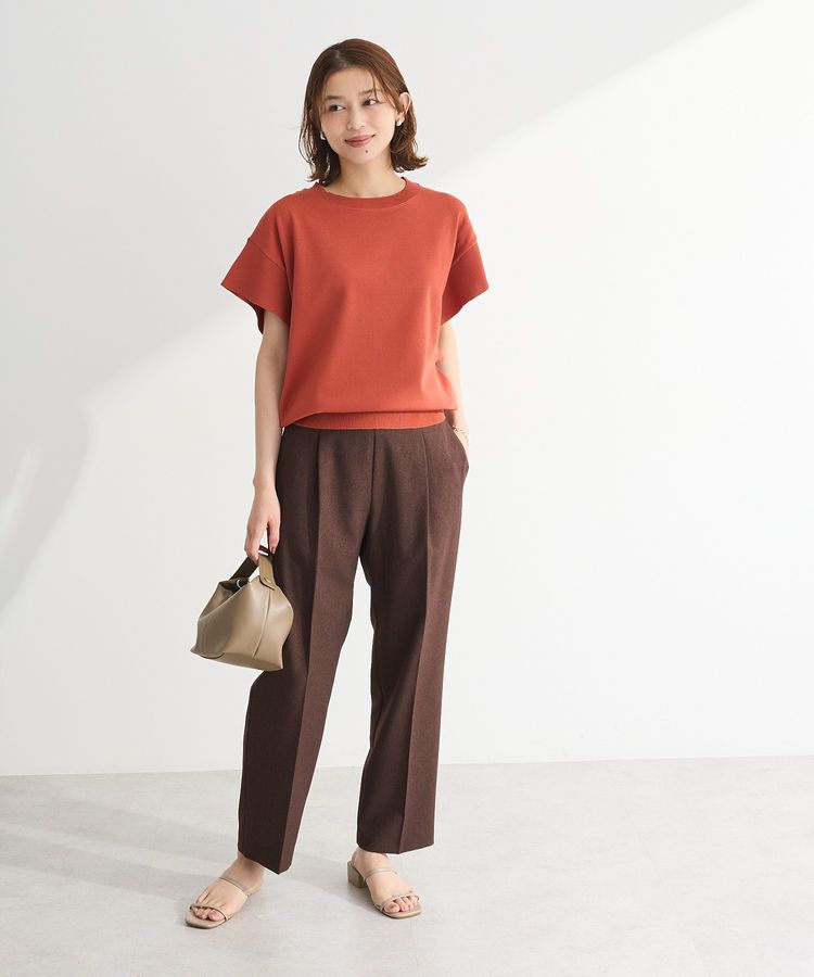 Green Parks「袖フレアフレンチスリーブニットプルオーバー」|ニット・セーター|