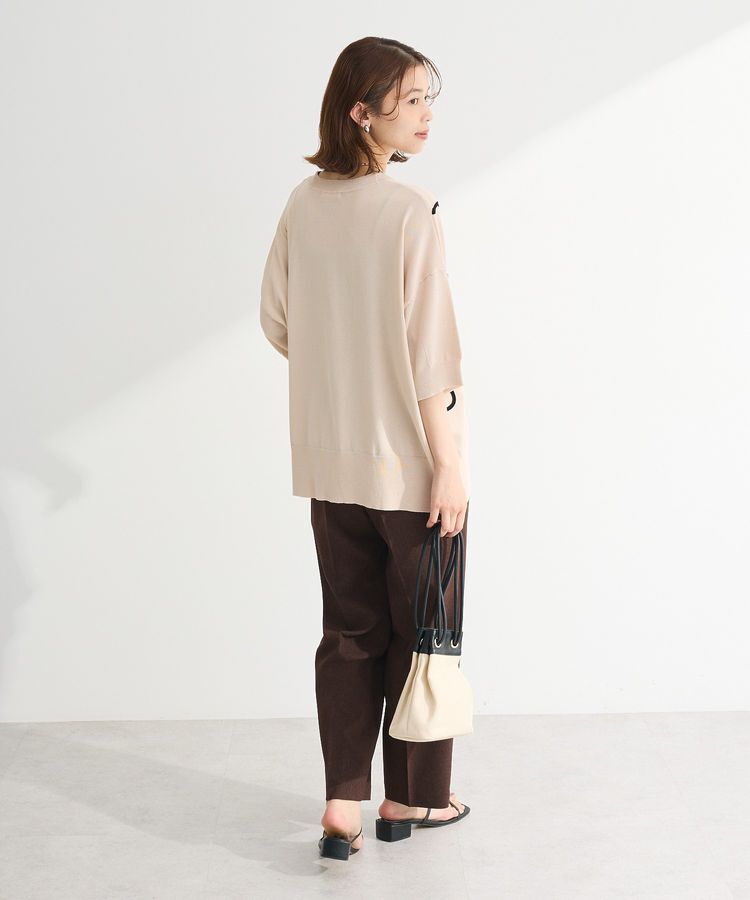 Green Parks「刺繍コードVネックカーディガン」|カーディガン|