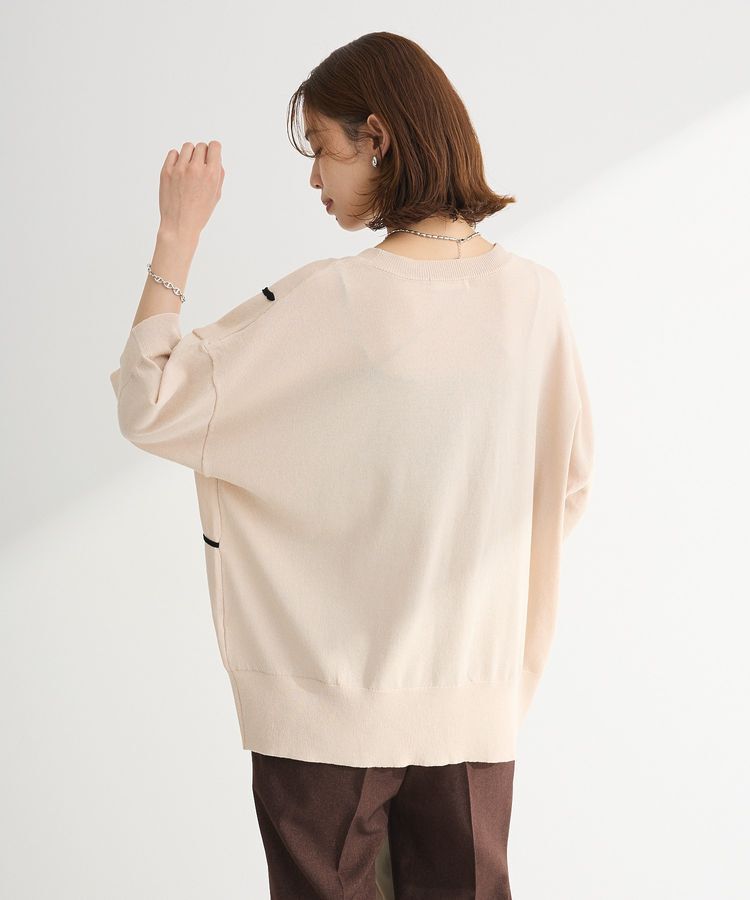 Green Parks「刺繍コードVネックカーディガン」|カーディガン|