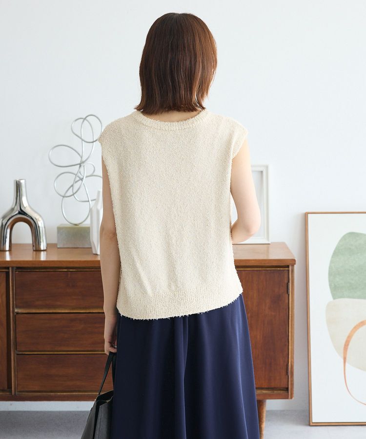 Green Parks「ツィード風金釦ニットベスト」|ベスト・ジレ|