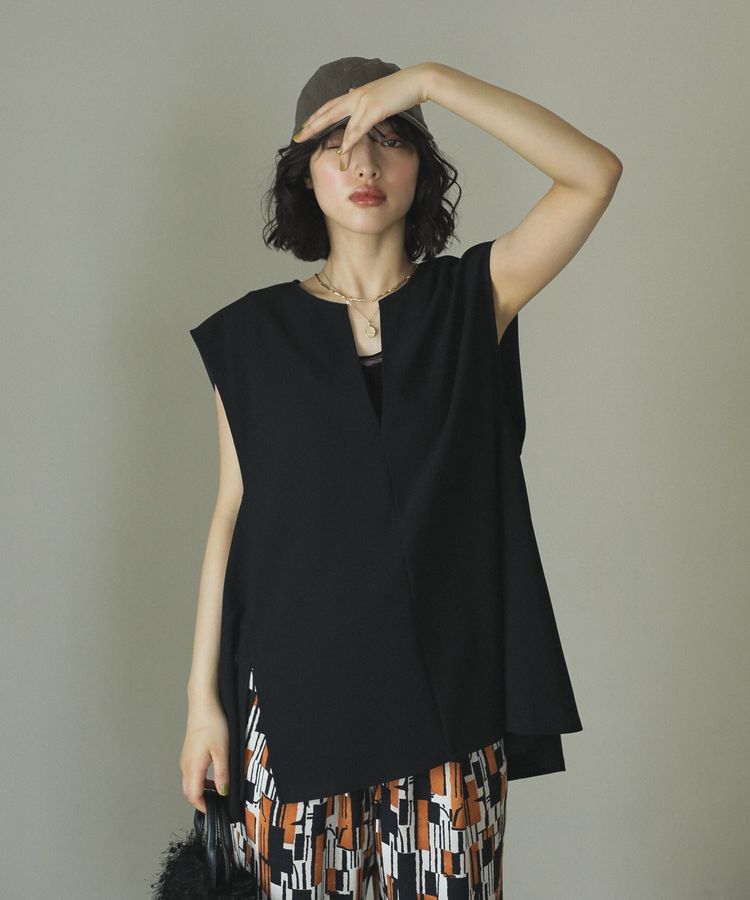 Green Parks「リップルフレアベスト」|ベスト・ジレ|